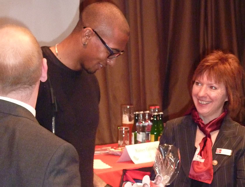 FCB Boateng Besuch — Foto