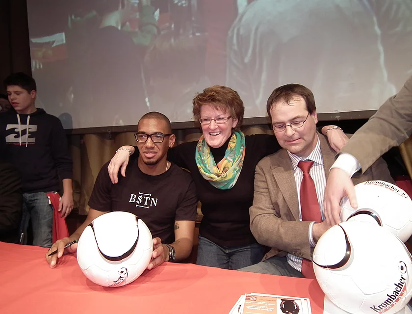 FCB Boateng Besuch — Foto