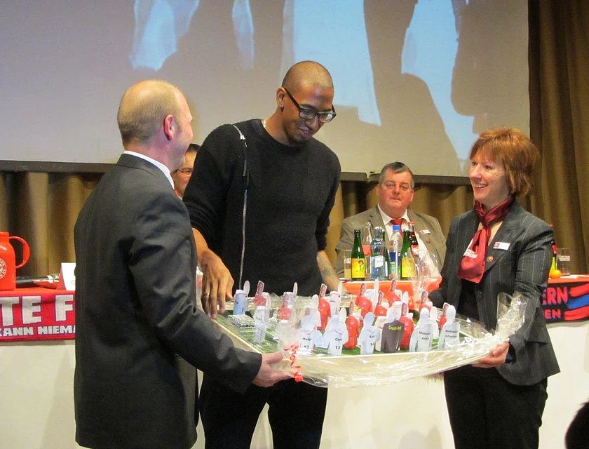 FCB Boateng Besuch — Foto