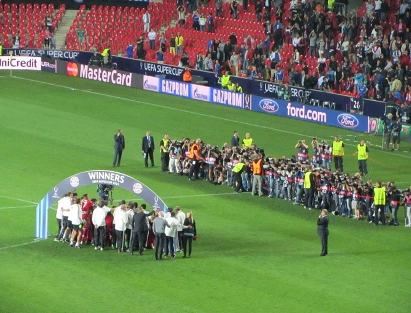 Supercup Prag Bayern Chelsea — Foto