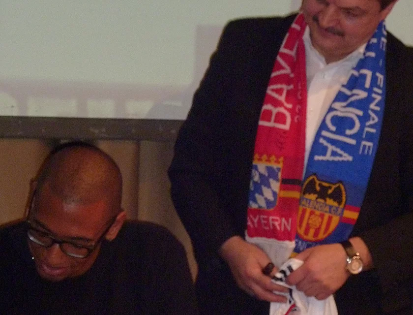 FCB Boateng Besuch — Foto