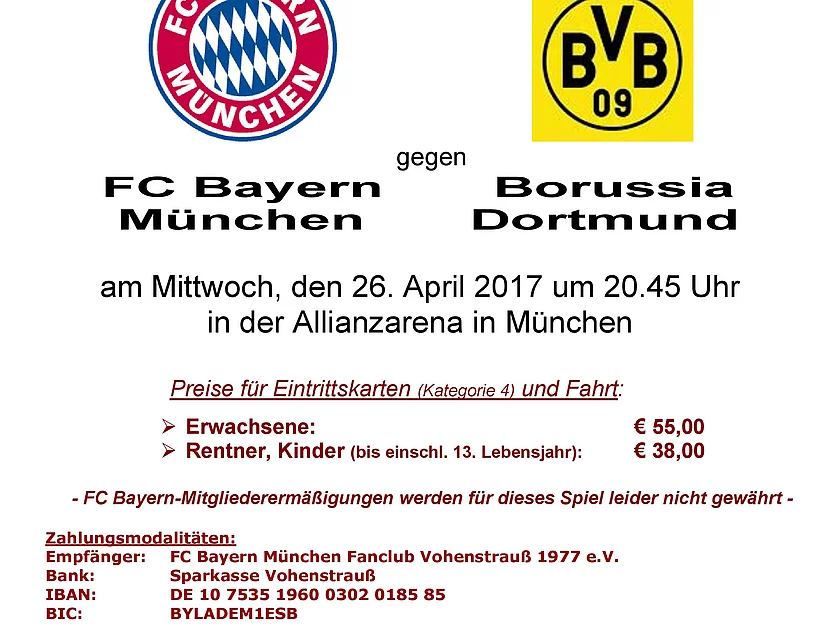 Pokalspiel Bayern Dortmund — Foto