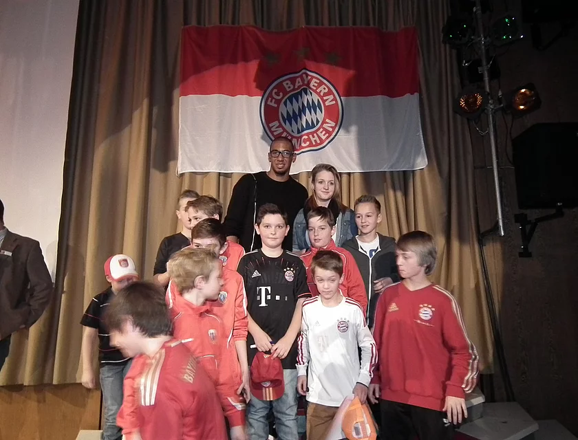 FCB Boateng Besuch — Foto