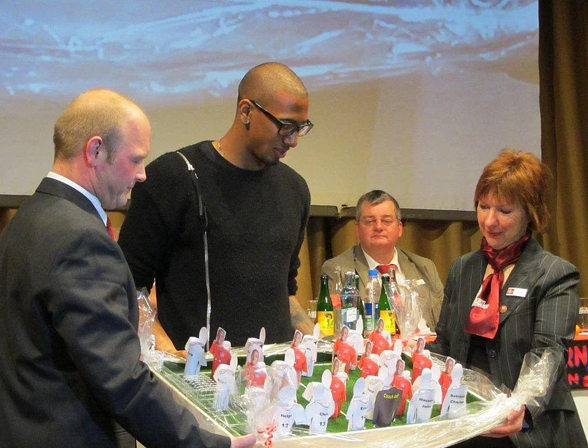 FCB Boateng Besuch — Foto