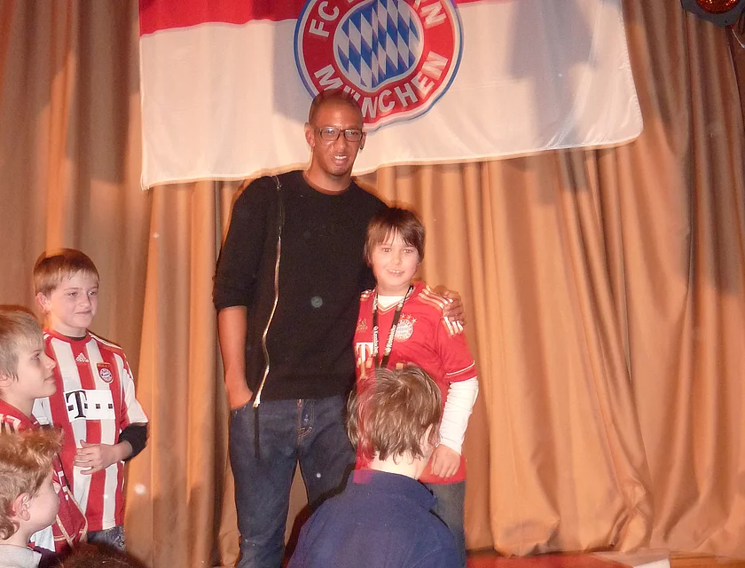 FCB Boateng Besuch — Foto