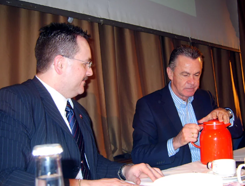 Hitzfeld Besuch — Foto