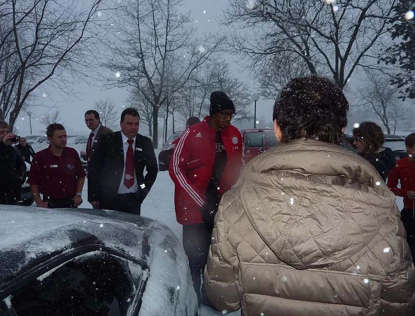 FCB Boateng Besuch — Foto
