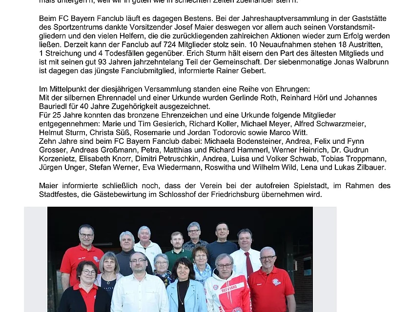Jahreshauptversammlung — Foto
