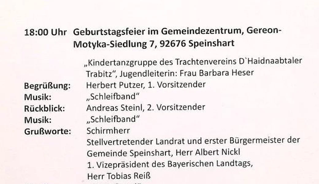 Vorschau: 20 Jahre Kinderkrebshilfe Nordoberpfalz