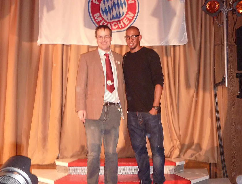 FCB Boateng Besuch — Foto