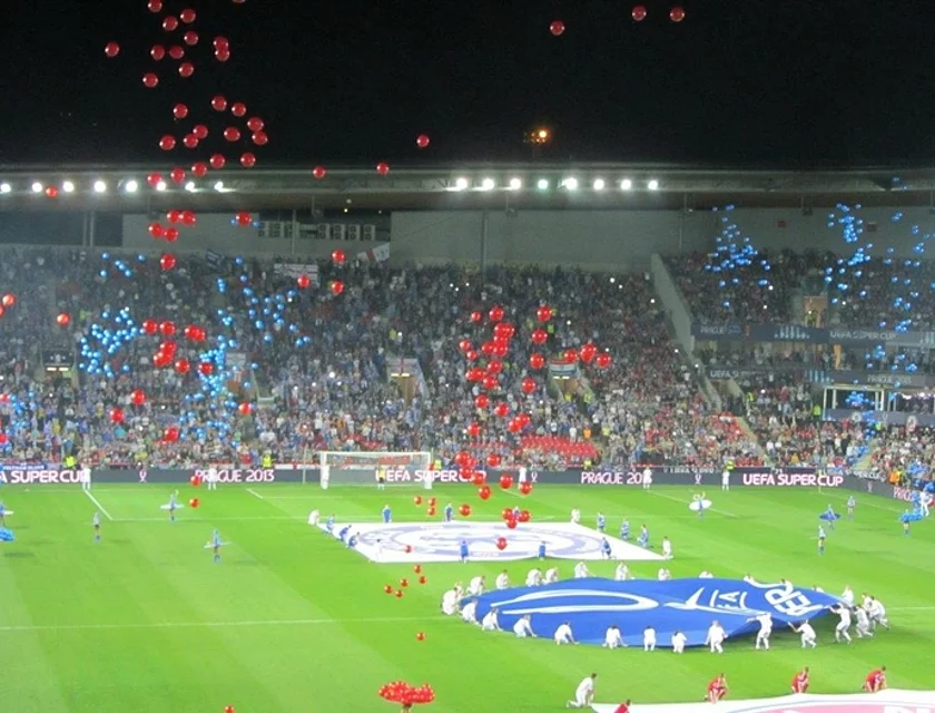 Supercup Prag Bayern Chelsea — Foto