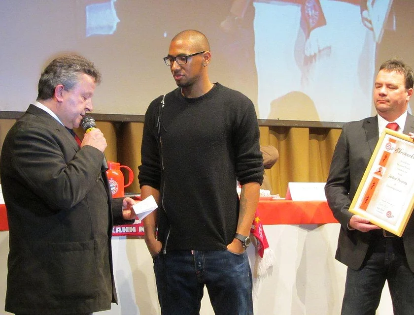 FCB Boateng Besuch — Foto