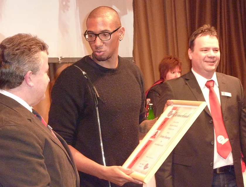 FCB Boateng Besuch — Foto