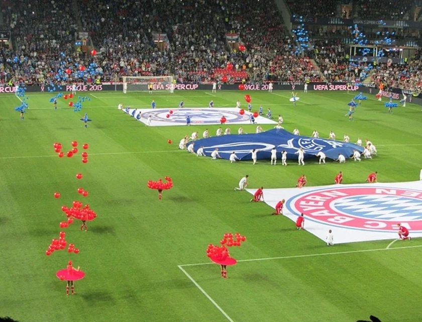 Supercup Prag Bayern Chelsea — Foto
