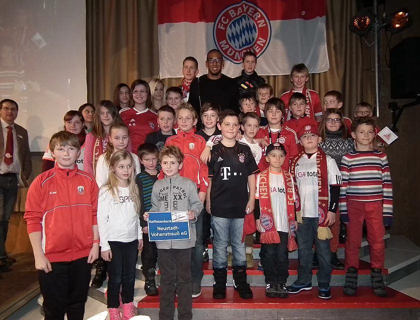 FCB Boateng Besuch — Foto