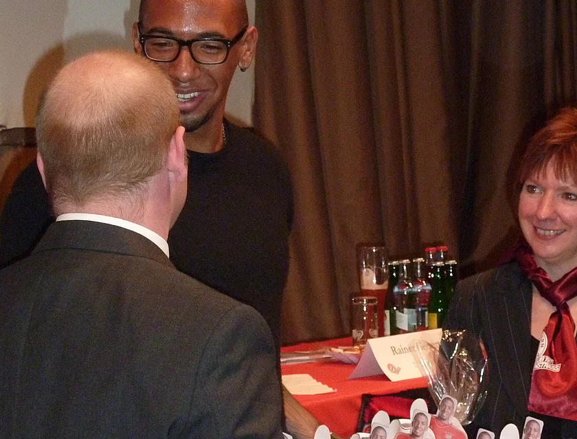 FCB Boateng Besuch — Foto