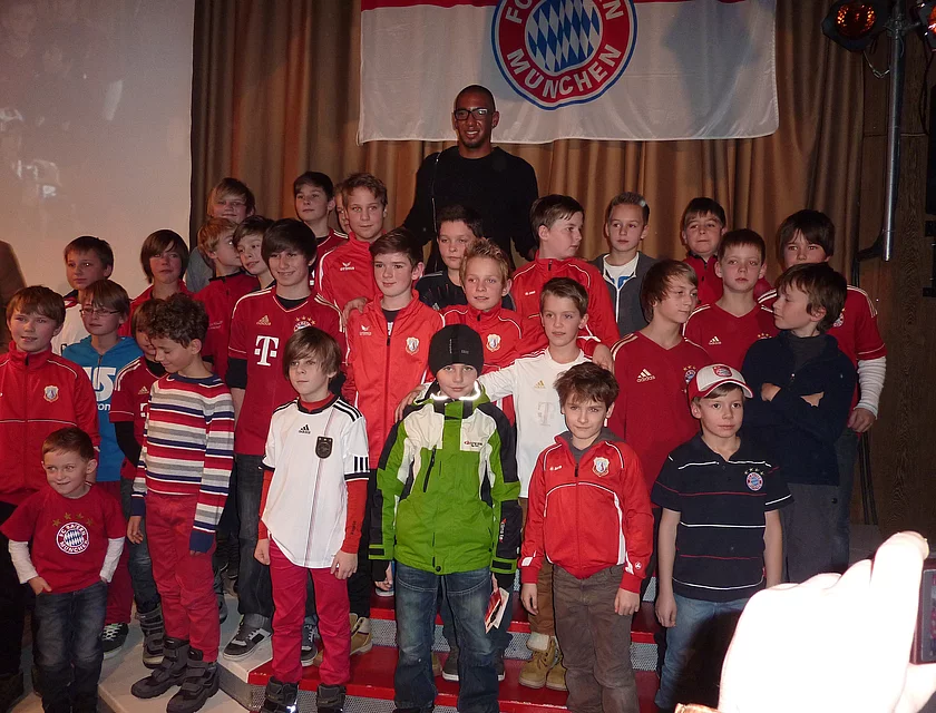 FCB Boateng Besuch — Foto