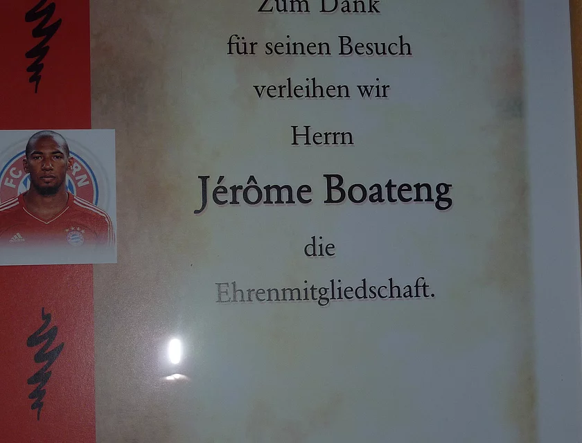 FCB Boateng Besuch — Foto