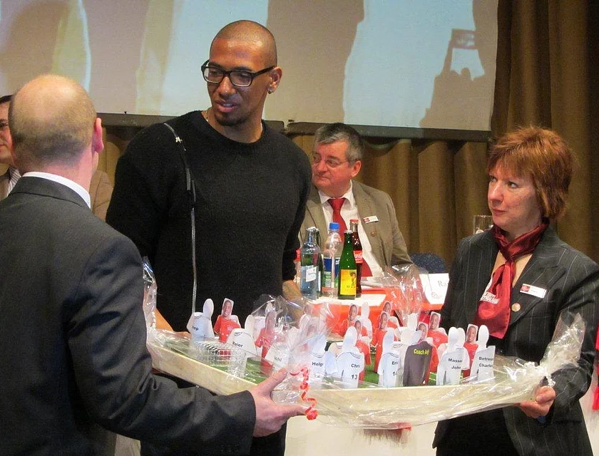 FCB Boateng Besuch — Foto