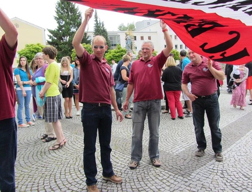 FCB Spalier Eiber — Foto
