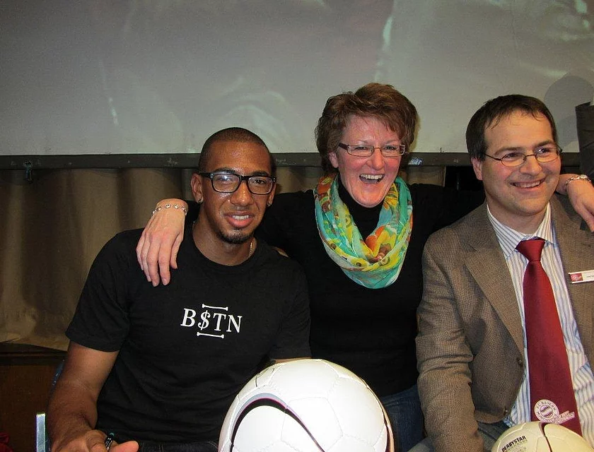 FCB Boateng Besuch — Foto