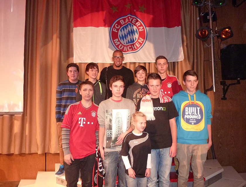 FCB Boateng Besuch — Foto