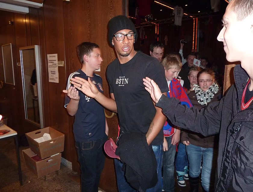 FCB Boateng Besuch — Foto