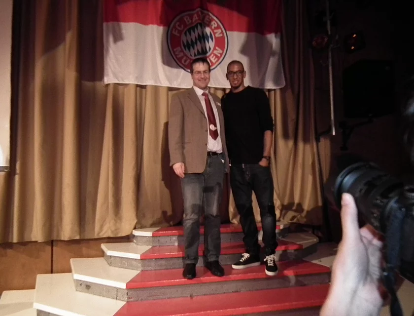 FCB Boateng Besuch — Foto