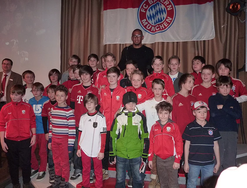 FCB Boateng Besuch — Foto