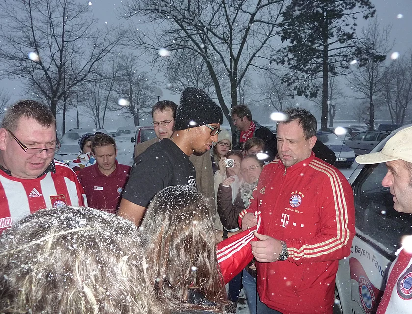 FCB Boateng Besuch — Foto