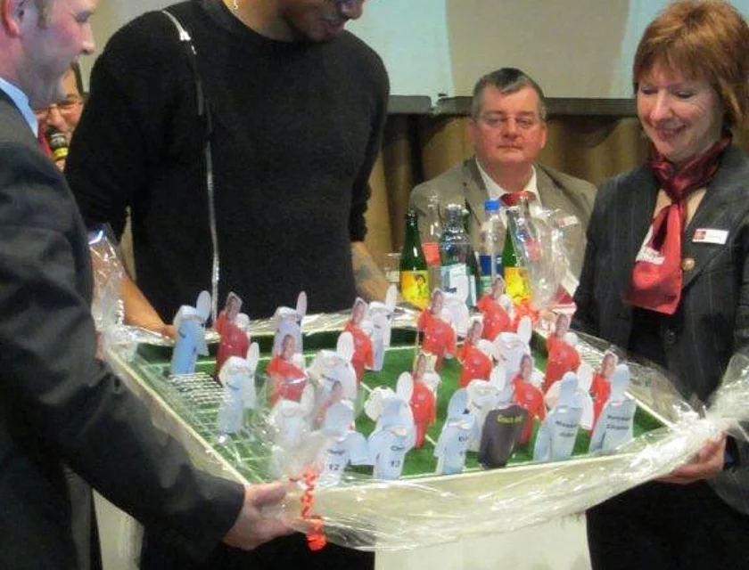 FCB Boateng Besuch — Foto