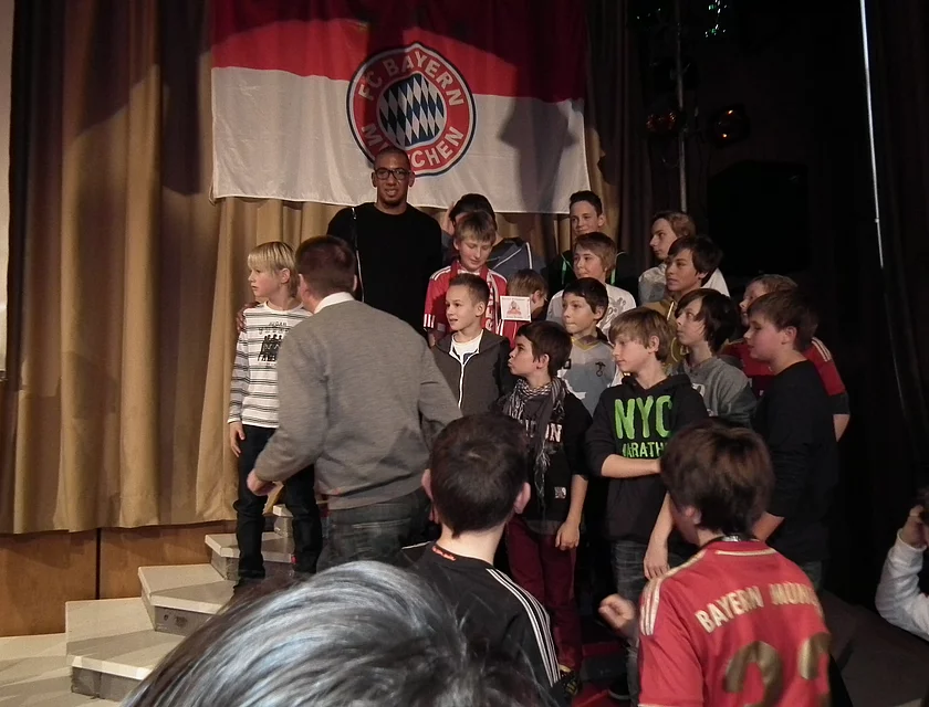 FCB Boateng Besuch — Foto