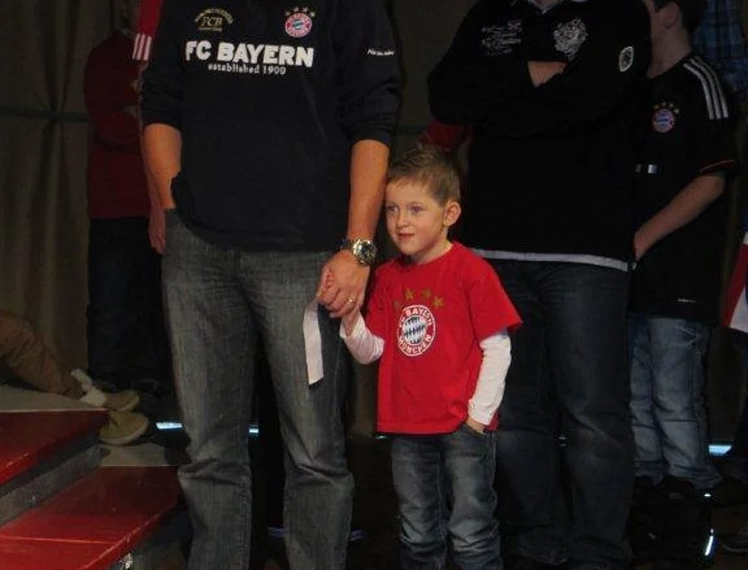 FCB Boateng Besuch — Foto