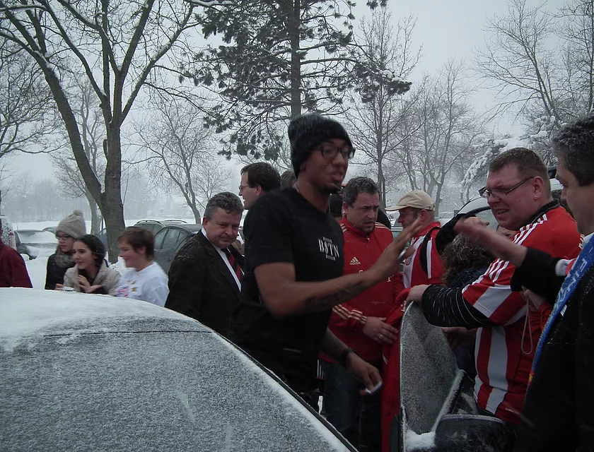 FCB Boateng Besuch — Foto
