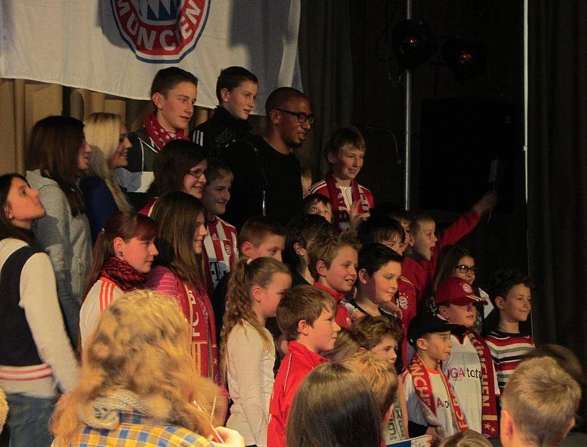 FCB Boateng Besuch — Foto