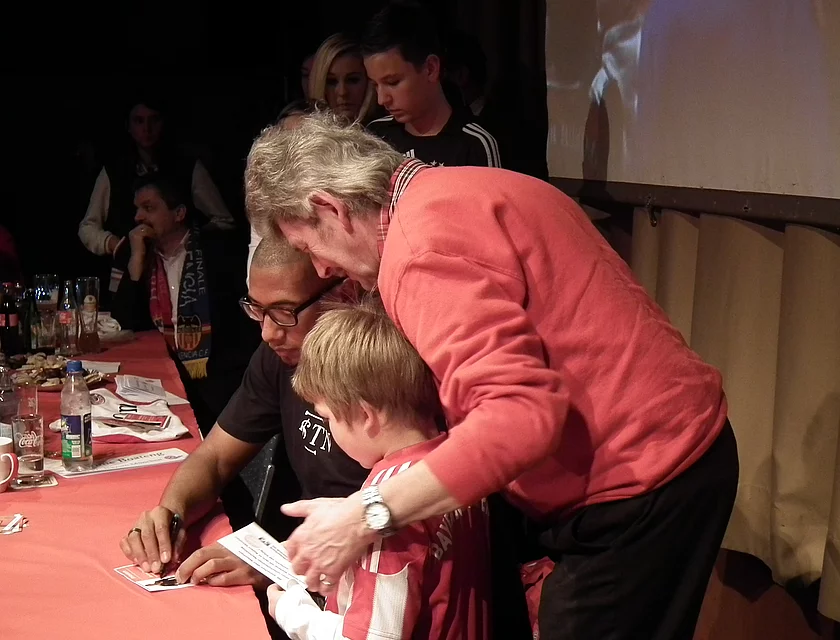 FCB Boateng Besuch — Foto
