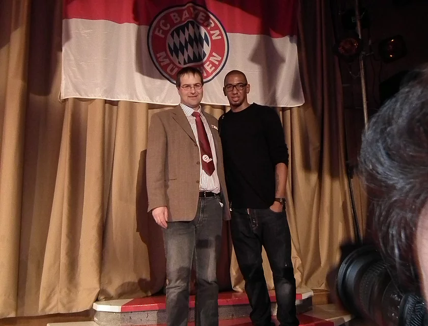FCB Boateng Besuch — Foto