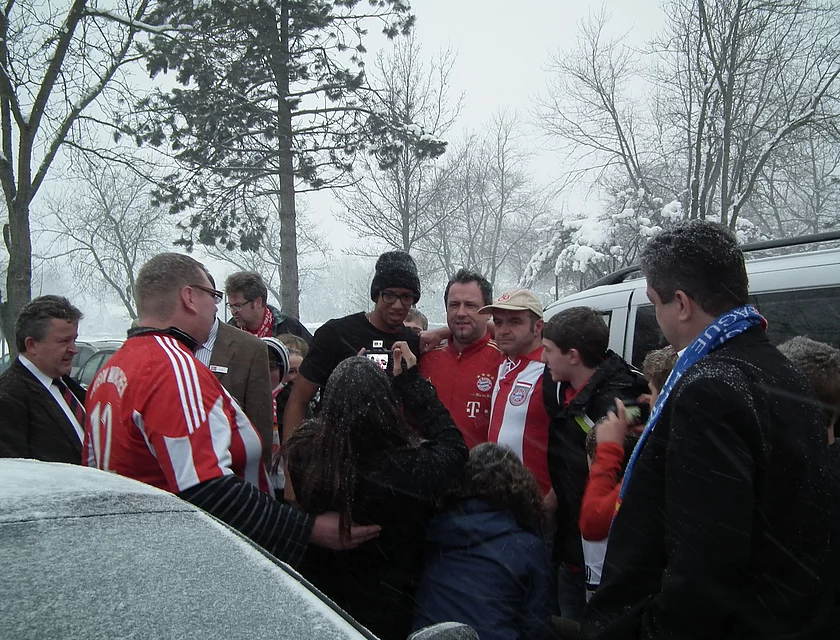 FCB Boateng Besuch — Foto