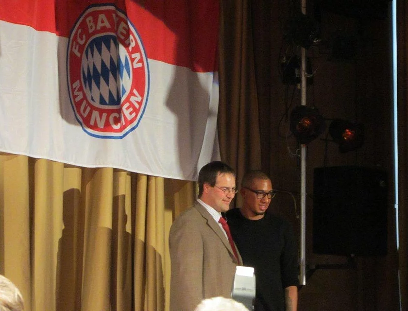 FCB Boateng Besuch — Foto