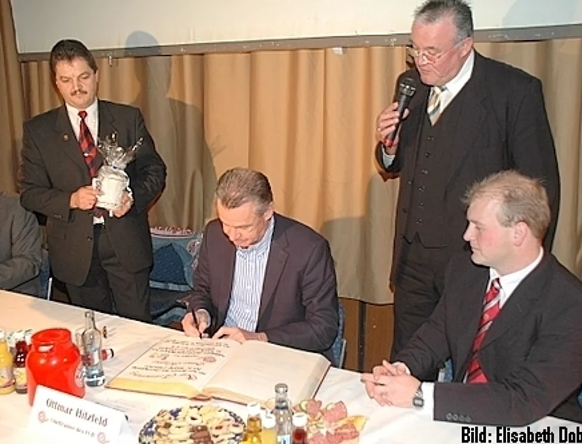 Hitzfeld Besuch — Foto