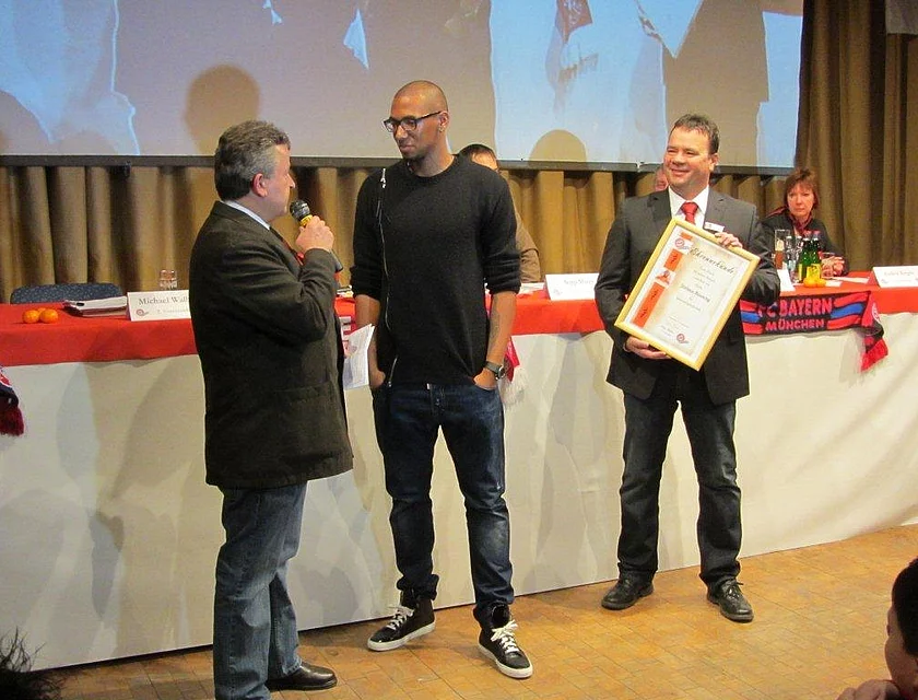 FCB Boateng Besuch — Foto