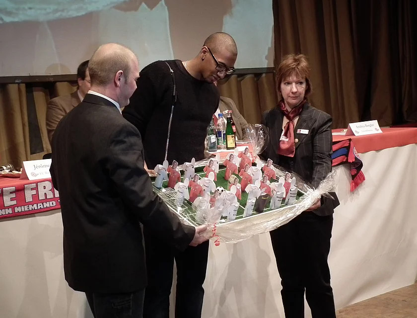 FCB Boateng Besuch — Foto