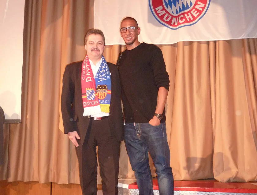 FCB Boateng Besuch — Foto