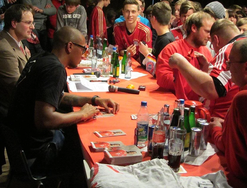 FCB Boateng Besuch — Foto