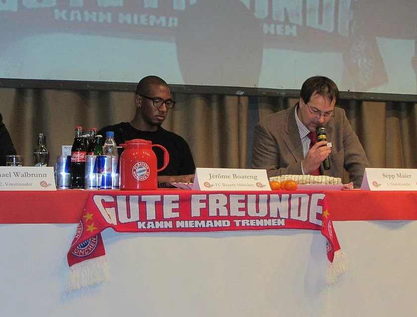 FCB Boateng Besuch — Foto